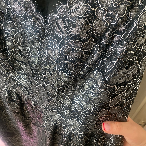 Shoshanna Floral dress - grey ish silver color - Picture 6 of 7